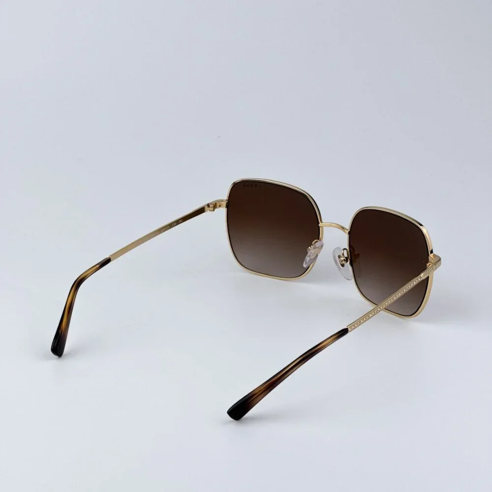 Vogue Women BRAND NEW Sunglasses Gold Brown Gradient Square VO4175SB 280/1353